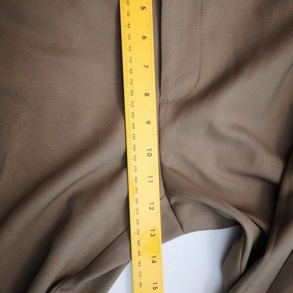 NWT Haggar Cool Right Men's Size 42/32 Flat Front Straight Fit Tan Pants - Picture 15 of 16